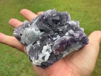 Image 8 of Purple Polyhedral Pyramid & Cubic Fluorite Specimen #2044