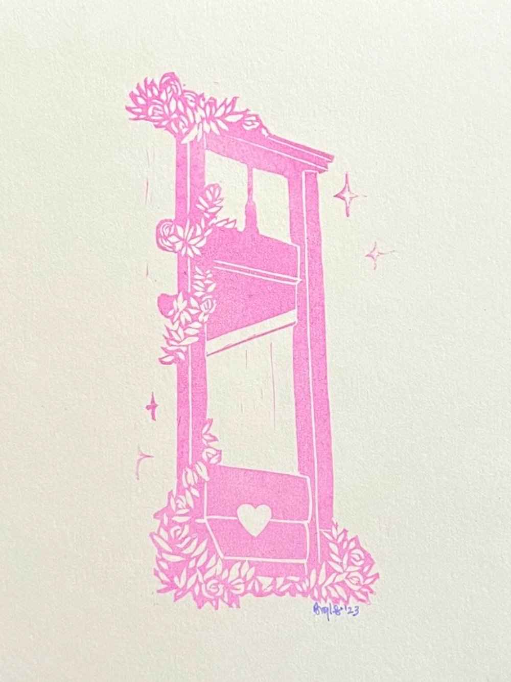 Guillotine Linoprint