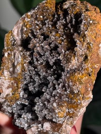 Image 4 of STALACTITE SUGAR DRUZY CHALCEDONY X MANGANESE -MOROCCO- I