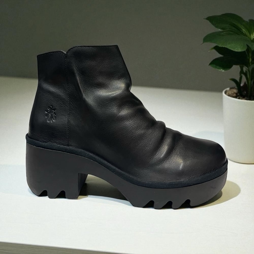 【fig London】tulle PT FLY LONDON TULP BLACK | Davinci Shoes