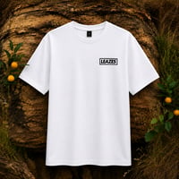 Image 1 of Leazes Tee - Front & Back Logo - WHITE