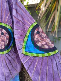 Image 2 of Wanderlust - Velvet evil eye protection jacket - Dark purple 6-12 uk