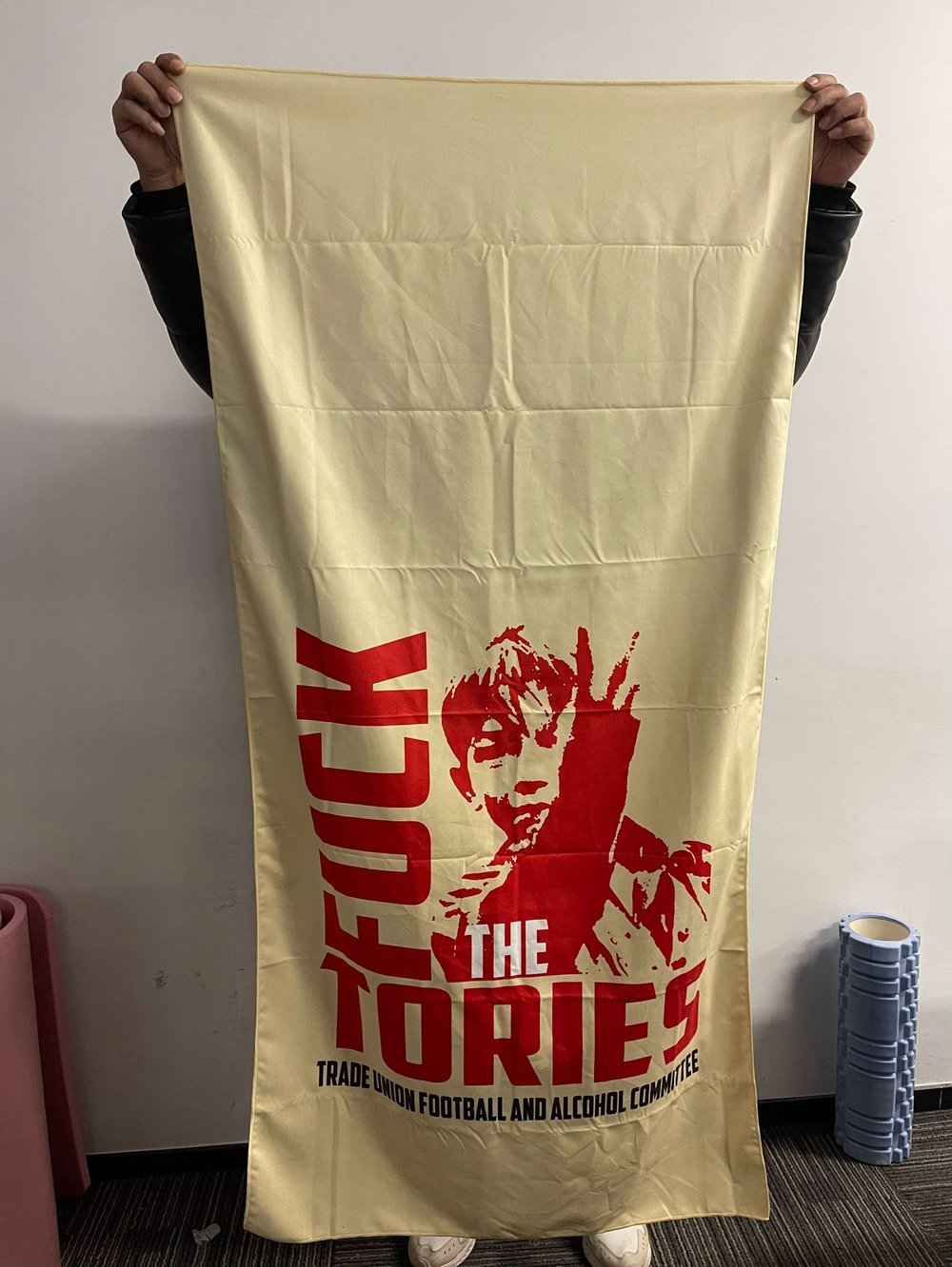 Fuck the Tories micro fibre fast drying towel