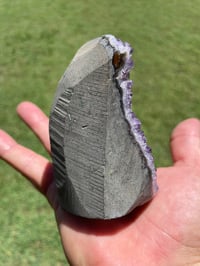 Image 4 of Amethyst Base Cut With Polished Edges #1645