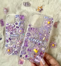 Image 3 of Purple Junk/Charm Phone Case