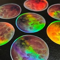 Image 2 of Blood moon holographic artwork sticker