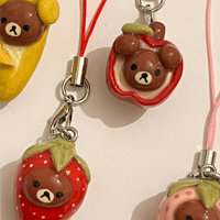 Image 2 of Fruit Rilakkuma Strap
