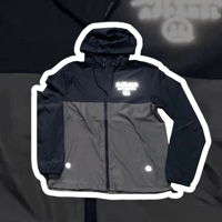 SayLess Windbreaker Jacket (Black/Gray)