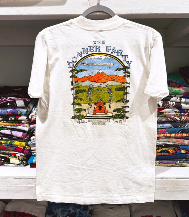 Grateful Dead 1985 ‘Donner Pass / Greek Theatre’ Lot T-Shirt - Fits M/SM (Never Worn)