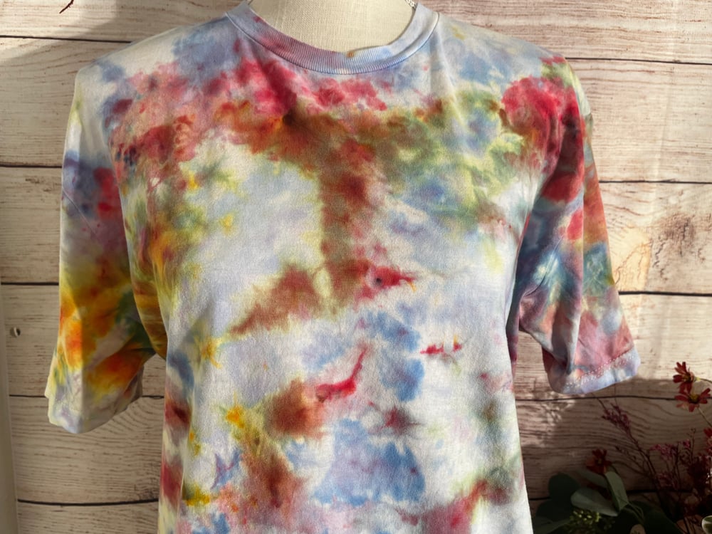 Image of Color Blast Ice Tie Dye Tee Size Medium