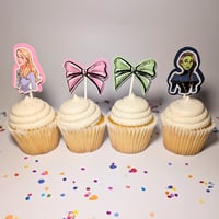 Image 1 of Glenda and Elpha Cupcake Toppers Set of 12 & 24