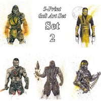 Image 7 of 5-Print Set Mortal Kombat 6x8 Signed Art Print Set 2