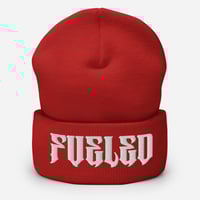 Image 3 of Fuckin' Fueled White Embroidered Beanies 