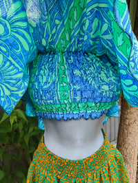 Image 3 of Gypsy crop top turquoise