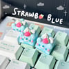 Strawberry Blue Artisan Keycap