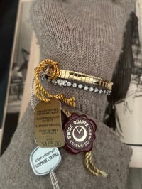 Image 5 of Vintage Stretch Band Gold Dial Watch - New with tag 