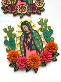 Image 1 of Virgen de Guadalupe with Cactus SVG / ARCHIVO DIGITAL 
