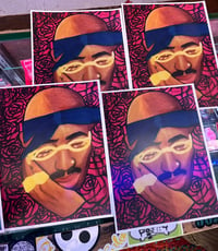 Image 1 of Tupac & Roses Art Print Poster 