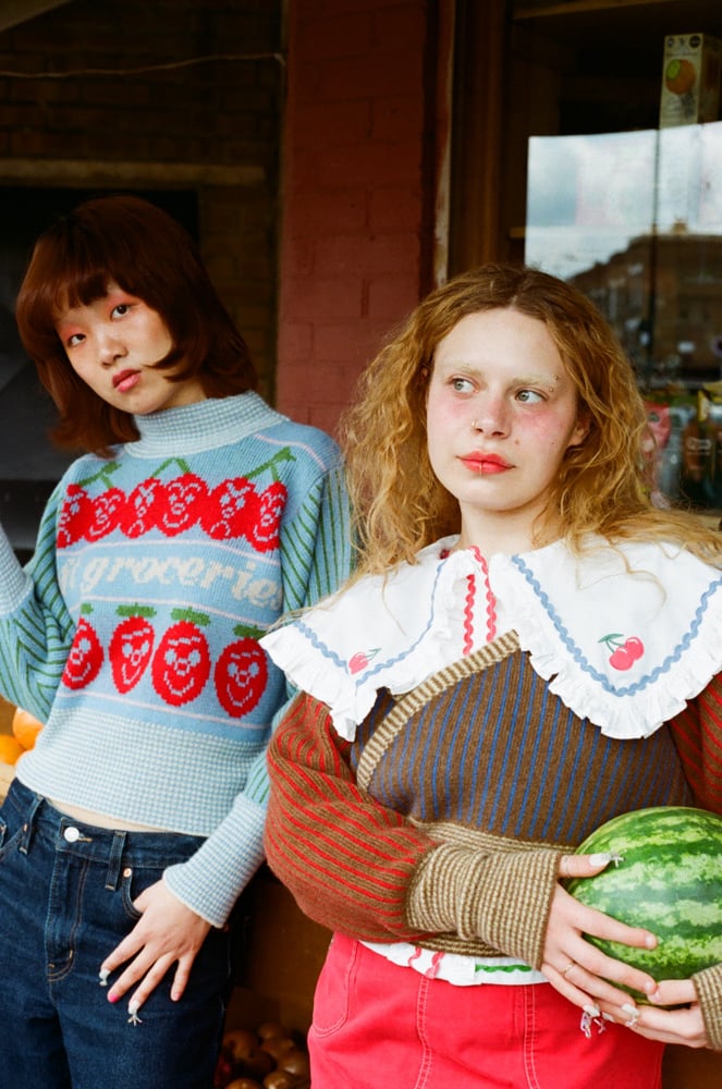 THE GREEN GROCER WRAP AROUND CARDIGAN