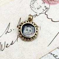 Image 2 of Tiny White Cat Pendant 