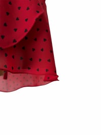 Image 2 of Burgundy Little black hearts