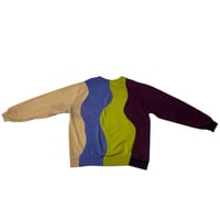 Image 5 of (L-XL ) Nike Crewneck Colorblock Wave "TK" 622