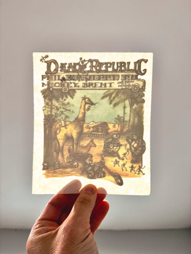 Grateful Dead 80s Dead Republic 7” Sticker 