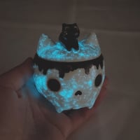 Image 6 of Glow In Dark Kitty Skull Mini Jewelry Box 