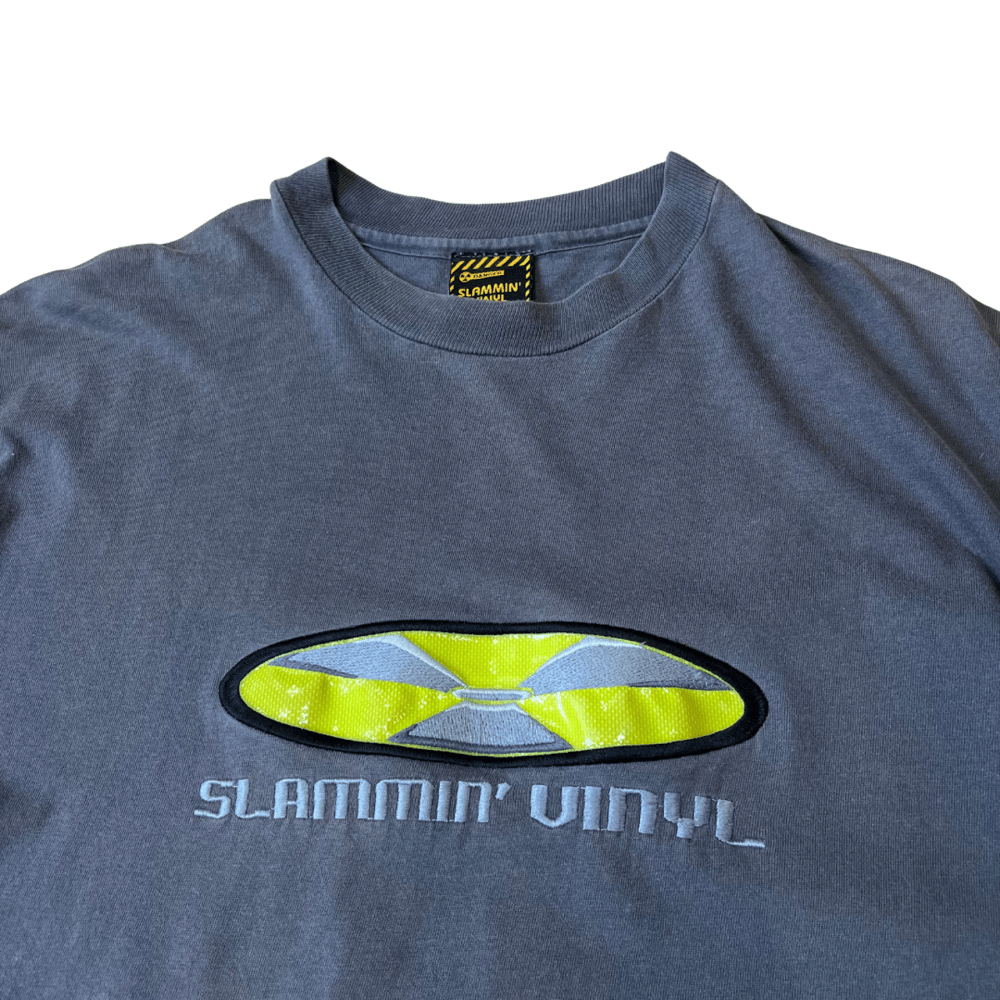 Image of Slammin Vinyl early 90s logo T Shirt: XL