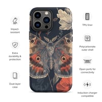 Image 25 of Grunge Goth Style Cottagecore Moth Tough Case for iPhone®