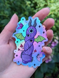 Image 2 of Yarn Monster Holographic Sticker