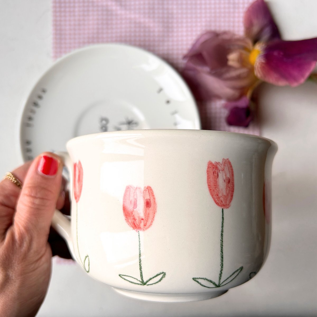 TAZZA CAFFELLATTE + PIATTO FELICITÀ