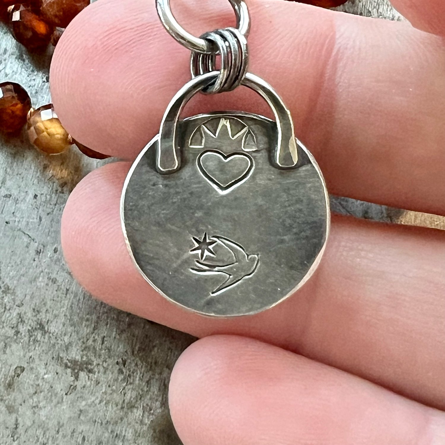 Image of Calcifer Necklace #2