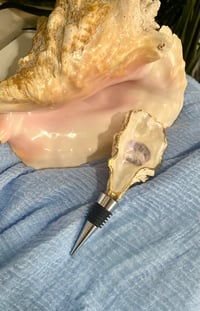 Image 3 of Oyster Shell Wine Stopper  W105
