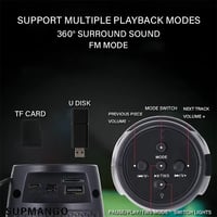 Image 2 of Bluetooth RGB Wireless Speaker with LED Lights Portable Stereo