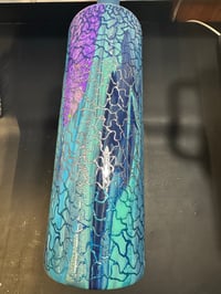 Image 2 of 30oz blue purple glitter dirty pour