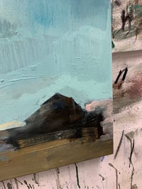 Image 5 of Painting / maleri / "ISLANDS BRYGGE – Malerdrømme og tankestreger – Siloerne" / 60x70 cm