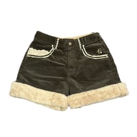 Image 1 of Pom Ponette fur trim shorts