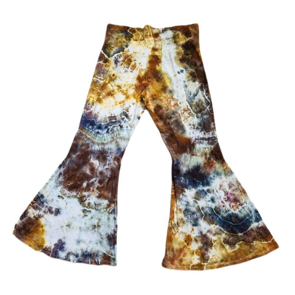 Image of 2x neutral geode bell bottoms made in usa