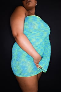 Image 5 of One Shoulder Knit Dress