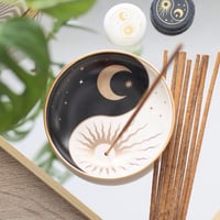 Image 1 of Yin & Yang Ceramic Incense Holder