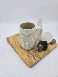 Image 4 of White Luna Moth Mug