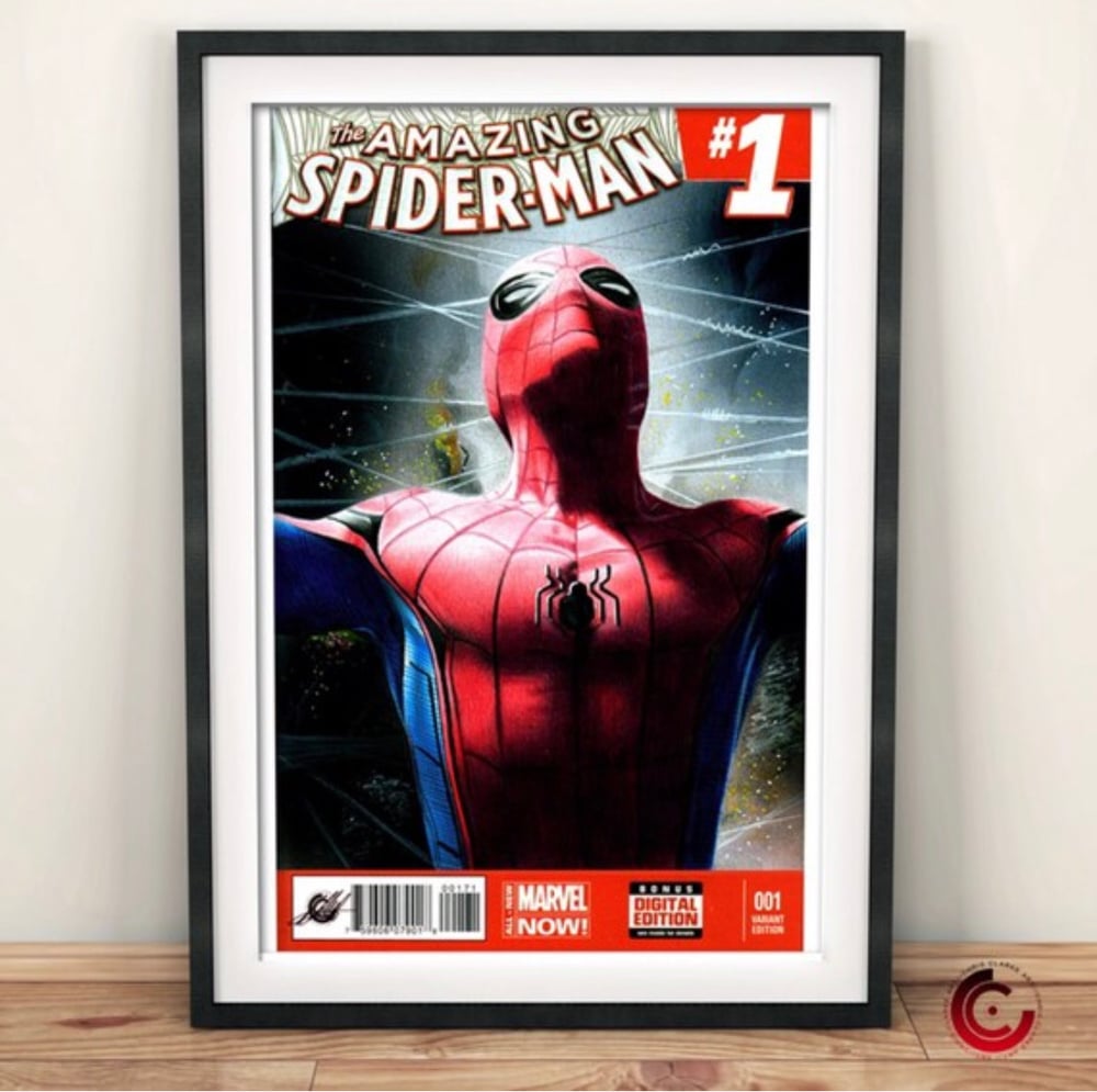 Image of A4 Spider-man Homecoming Comic Cover Limited Edition Print