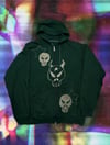 Green Star Skull Zip Up 