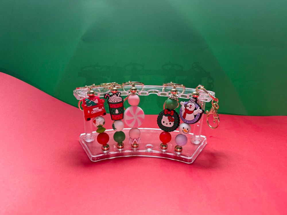 Image of Holiday Silicone Themed Keychains 