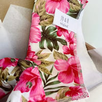 Image 3 of Pink Tropical Flowers - Scrunchie & Posh Flannel Set