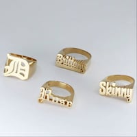 Image 1 of Custom Name Ring