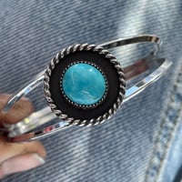 Image 2 of CUMPAS TURQUOISE CUFF. 5.5”