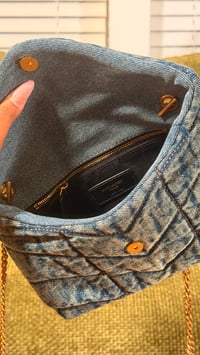 Image 3 of Denim quilted bag 