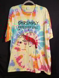 Image 1 of 3XL Shrimply Irresistible Tie Dye Shirt  1